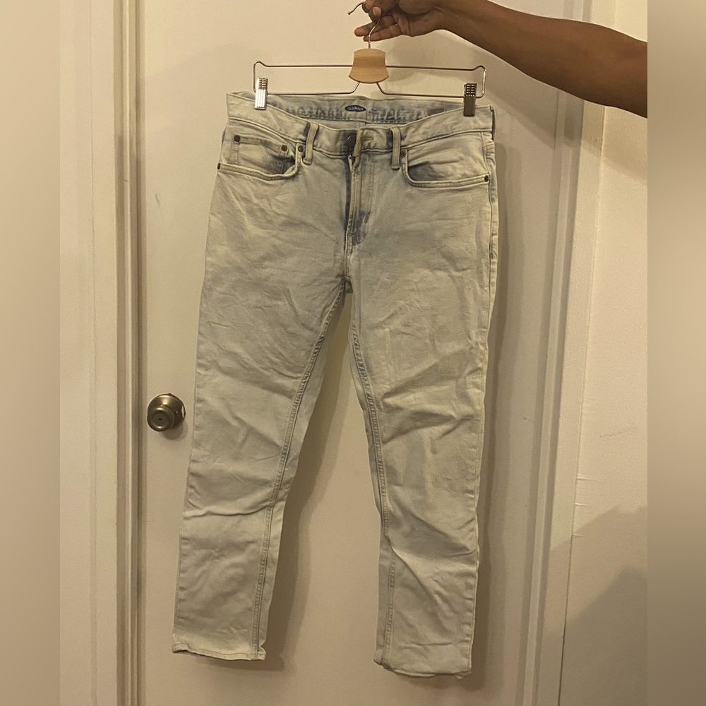 Old Navy W32L30 White Skinny Jeans